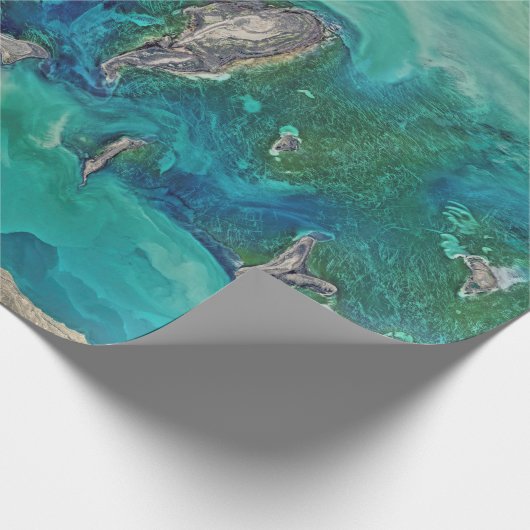 caspiaans zee cadeaupapier (Hoek)