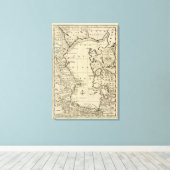 Caspiaans Zee Canvas Afdruk (Insitu (Houten vloer))