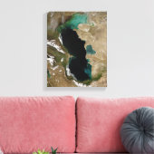 Caspiaans Zee Canvas Afdruk (Insitu (Woonkamer))