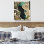 Caspiaans Zee Canvas Afdruk (Insitu (Slaapkamer))