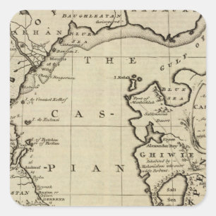 Caspiaans Zee Vierkante Sticker