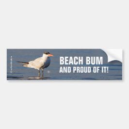 Caspian Tern bij de Beach Bumpersticker