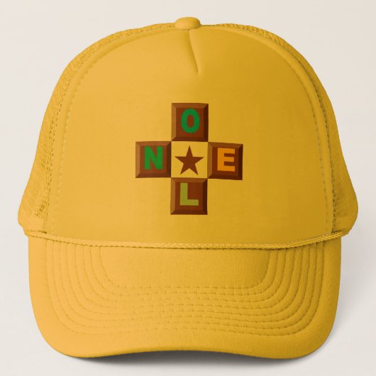 CASQUETET TRUCKER NOEL CHOCOLAT ETOILE PET (Voorkant)