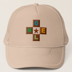 CASQUETET TRUCKER NOEL CHOCOLAT ETOILE PET