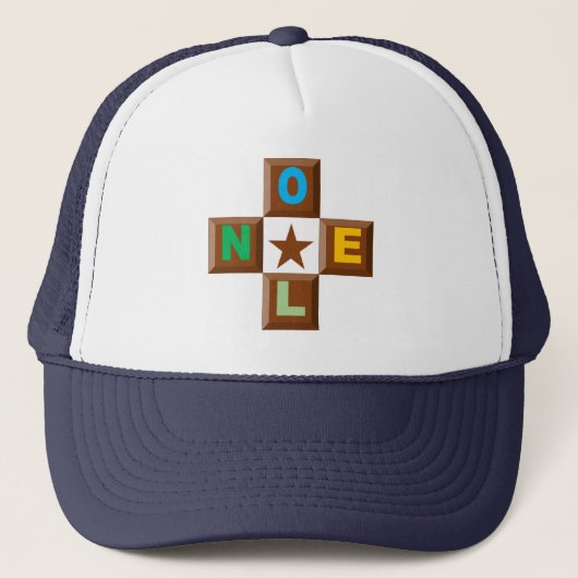 CASQUETET TRUCKER NOEL CHOCOLAT ETOILE PET (Voorkant)