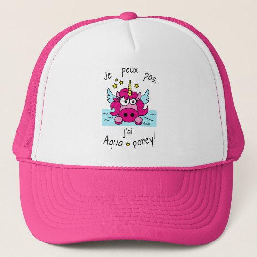 Casquette "Licorne, Aquaponey" Trucker Pet (Voorkant)