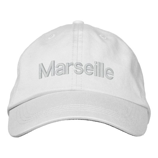 Casquette Marseille Geborduurde Pet (Voorkant)