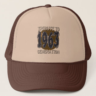Casquette Tribute to 1963 generation anniversaire Trucker Pet