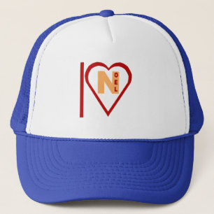 Casquette Trucker blanc royal I LOVE NOEL Pet