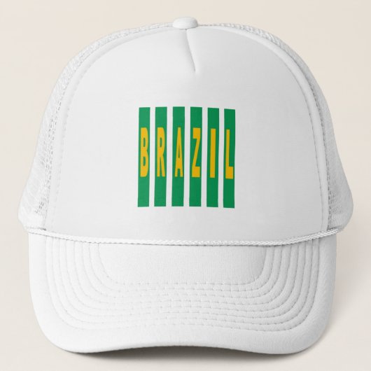 Casquette Trucker blanche DESIGN BRAZILIË Pet (Voorkant)
