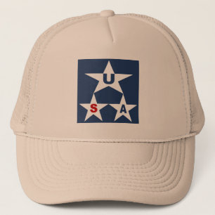 CASQUETTE TRUCKER KAKI NEW DESIGN USA PET