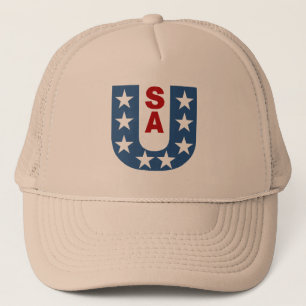Casquette Truker kaki DESIGN USA Trucker Pet