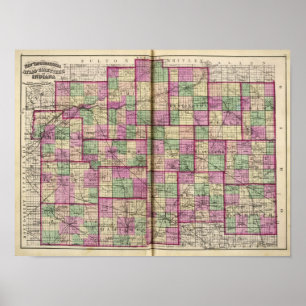 Cass County en Miami County Poster
