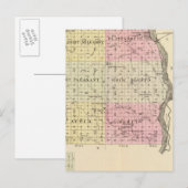 Cass County, Nebraska Briefkaart (Voorkant / Achterkant)