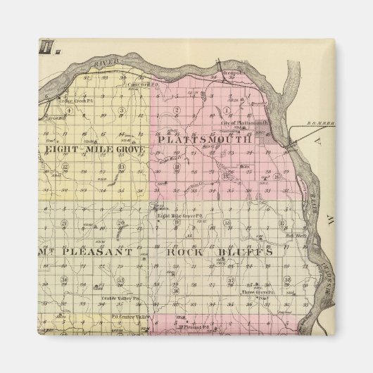Cass County, Nebraska Magneet (Voorkant)