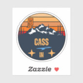 Cass, Indiana Sticker (Vel)