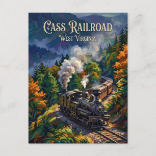 Cass Scenic Railroad State Park West Virginia Briefkaart