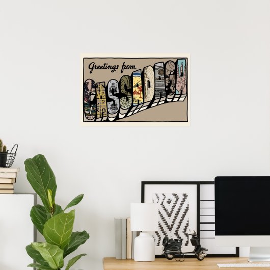 Cassadaga Briefkaart Poster (Thuiskantoor)