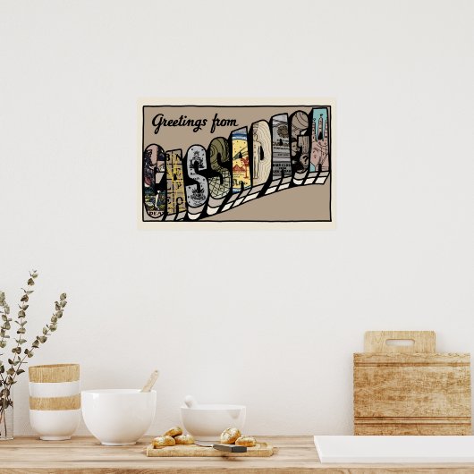 Cassadaga Briefkaart Poster (Keuken)