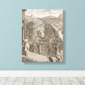 Cassandra Foretells the Trojans their Fate en is Canvas Afdruk (Insitu (Houten vloer))