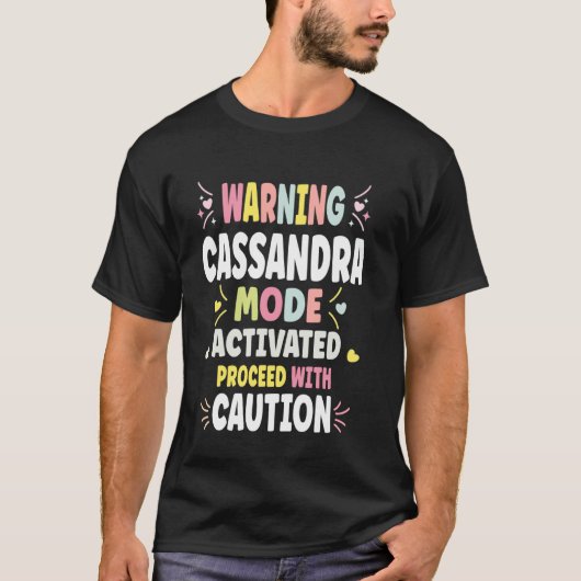 CASSANDRA Gepersonaliseerd Damescadeau Aangepaste T-shirt (Voorkant)