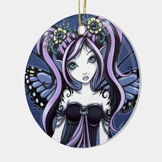 "Cassandra" Gothic Tattoo Flower Fairy Ornament (Links)