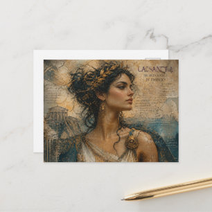 Cassandra mooie Griekse godin Briefkaart