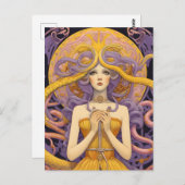 Cassandra pastelkleuren briefkaart (Voorkant / Achterkant)