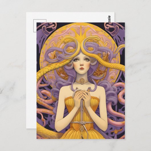 Cassandra pastelkleuren briefkaart (Voorkant / Achterkant)