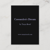 Cassandra's droom visitekaartje (Achterkant)