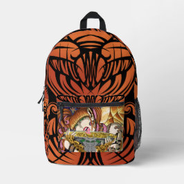 Cassandra's Elixir w / Oranje Tribal Bedrukte Rugzak