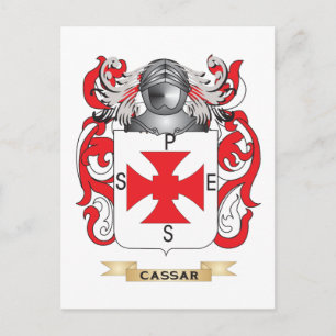 Cassar Wapen (Familie Crest) Briefkaart