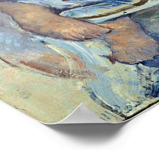 Cassat - vrouw die met haar kinderen in haar armen poster (Hoek)