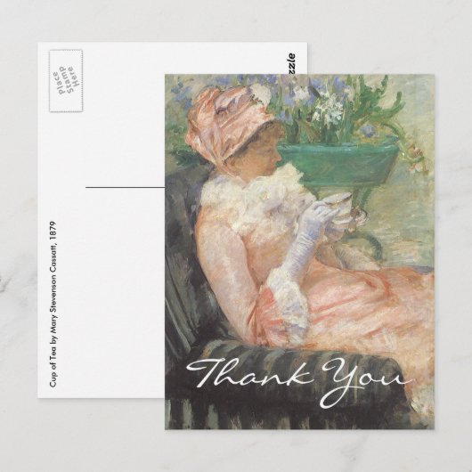 Cassatiebeker van Tea Briefkaart (Voorkant / Achterkant)