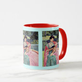 Cassatt: Auguste die haar dochter leest Mok (Voorkant rechts)