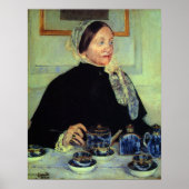 Cassatt - dame bij Tea Table 1885 Poster (Voorkant)