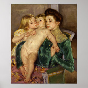 Cassatt - De Streelzucht Poster
