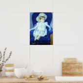 Cassatt - Elsie in blauw Stoel 1880 Poster (Keuken)