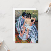 Cassatt - Het kinderbad Kaart (Voorkant / Achterkant in situ)