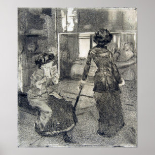 Cassatt - In de Louvre Poster