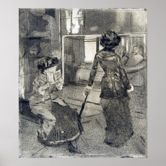Cassatt - In de Louvre Poster (Voorkant)
