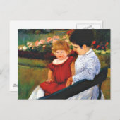 Cassatt - in het park briefkaart (Voorkant / Achterkant)