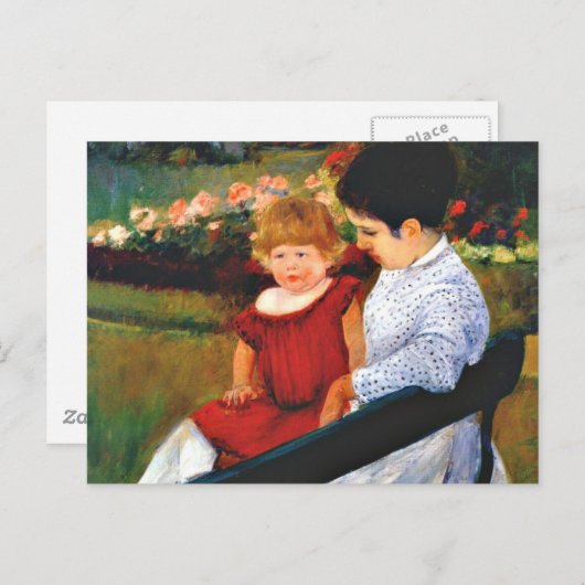Cassatt - in het park briefkaart (Voorkant / Achterkant)
