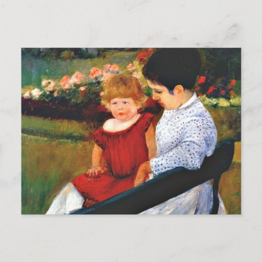 Cassatt - in het park briefkaart (Voorkant)