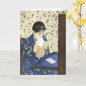 Cassatt is de brief kaart (Gele Bloem)