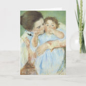 Cassatt moeder en kind kaart (Voorkant)