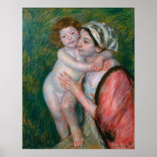 Cassatt - Moeder en Kind Poster