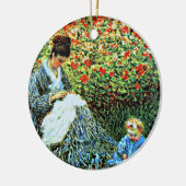 Cassatt - moeder en Sara Admiring Baby Keramisch Ornament (Links)