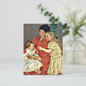 Cassatt - moeder en Sara die de Baby bewonderen, Briefkaart (Staand voorkant)