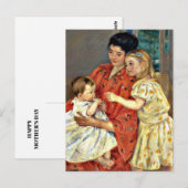 Cassatt - moeder en Sara die de Baby bewonderen, Briefkaart (Voorkant / Achterkant)